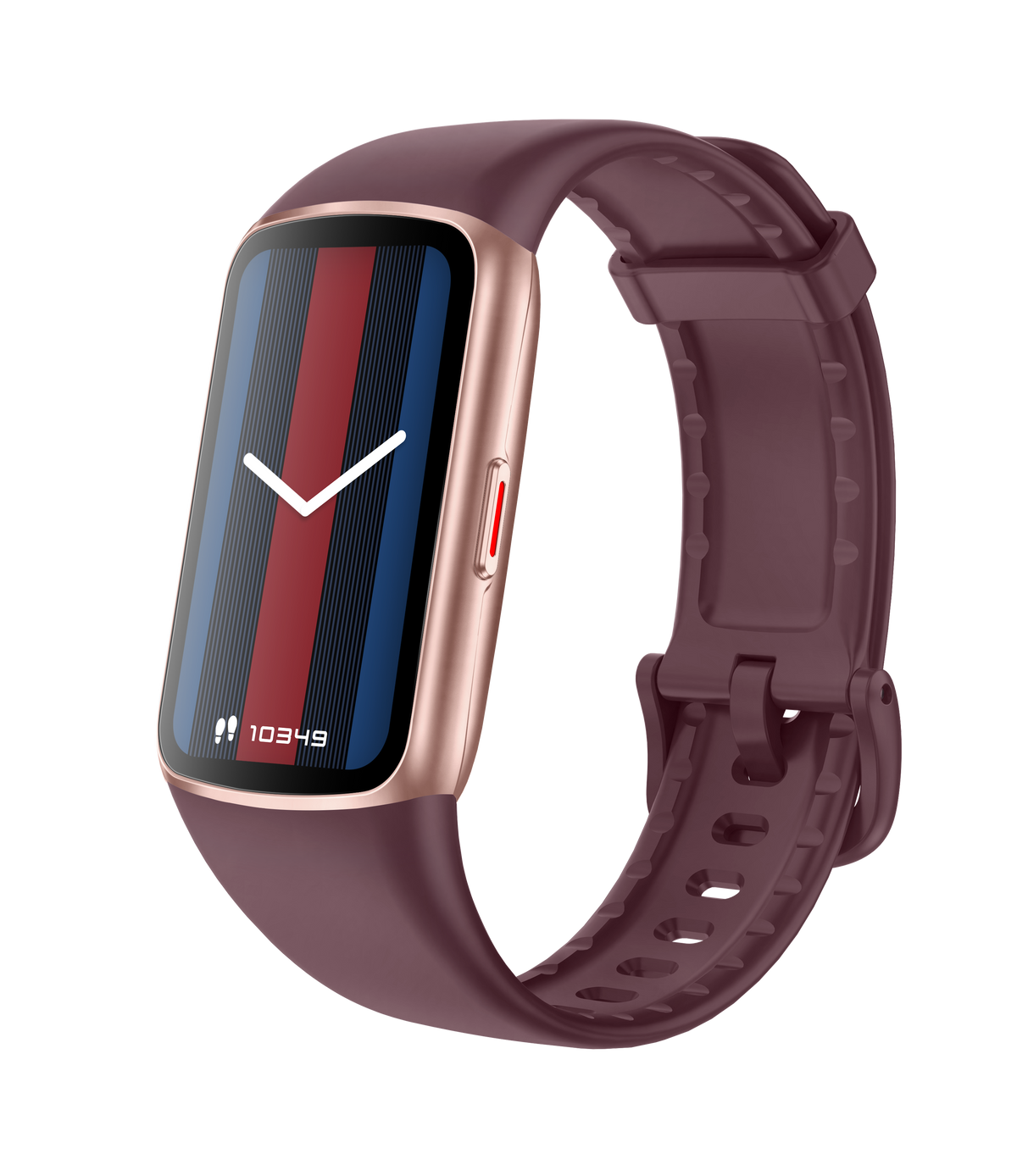 Bracelet connecté FITVII Slim avec écran AMOLED, capteur d'oxygène sanguin, pression artérielle, fréquence cardiaque 24h/24 et 7j/7 et suivi du sommeil, étanche IP68, podomètre intégré, pour femmes et hommes.