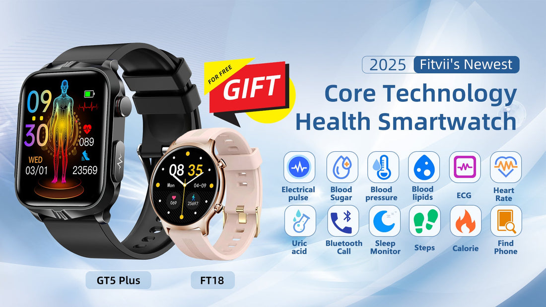 2025 Best ECG Smartwatch With Blood Pressure Monitor+Blood Glucose Monitoring