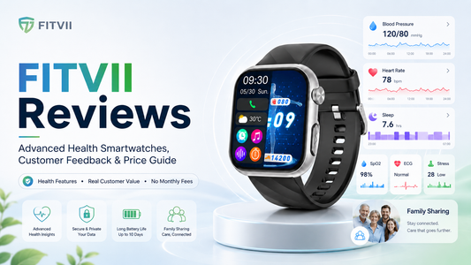 FITVII health smartwatch reviews and price guide for advanced daily wellness tracking.