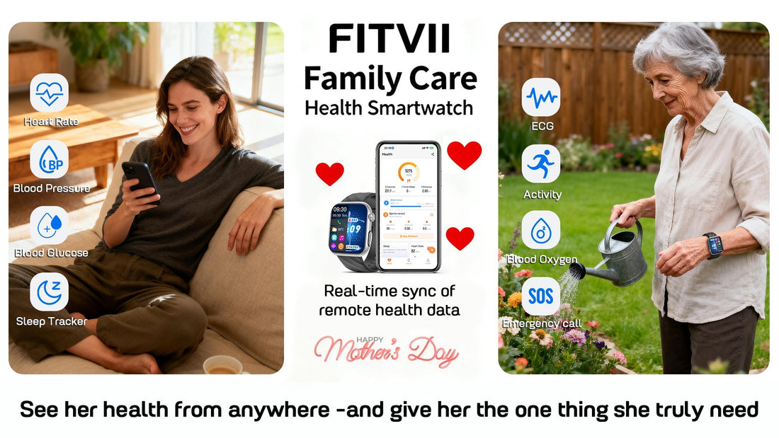 No longer a burden on your loved ones: how the FITVII GT5 Pro Max helps seniors regain peace of mind and safety in their daily lives. fitvii