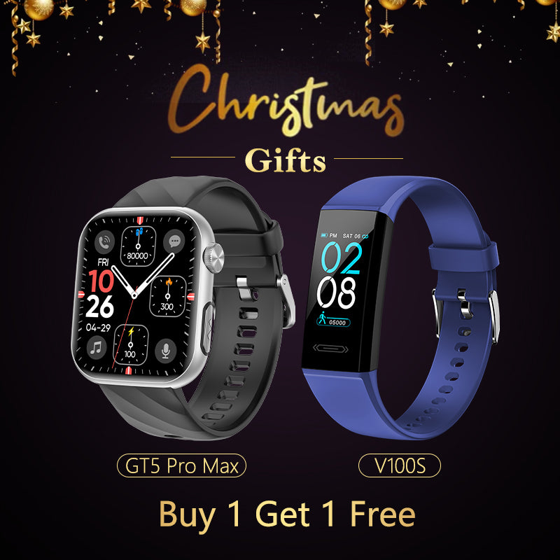 FitVII GT5 PRO MAX Smartwatch +  Heart Rate V100S Fitness Tracker - Christmas Gift🎁