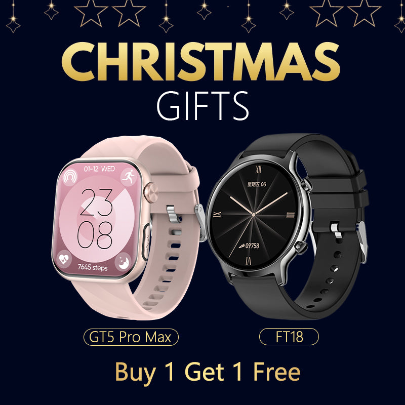 FitVII GT5 PRO Max Smartwatch + 24/7 HR & BP FT18 Smartwatch - Buy 1 Get 1 Free Christmas Gift🎁-2 Color💥