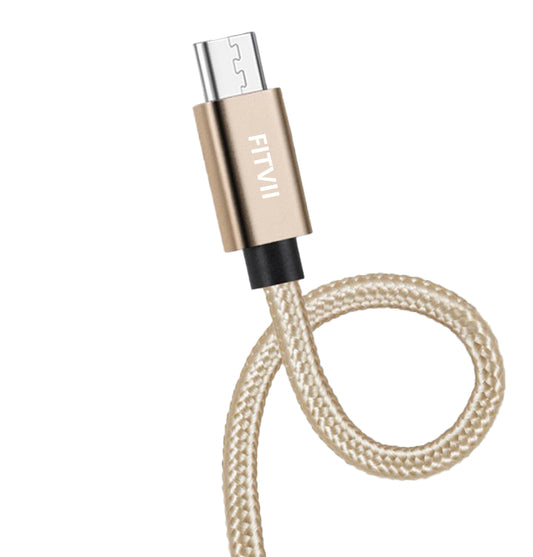 FITVII USB Data Cable with 3 Interfaces, Suitable for Apple and Android Phones