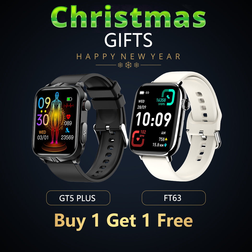 FitVII GT5 Plus Smartwatch + FT63 IP68 Sport Smartwatch - Christmas Gift-2 Colors🎁