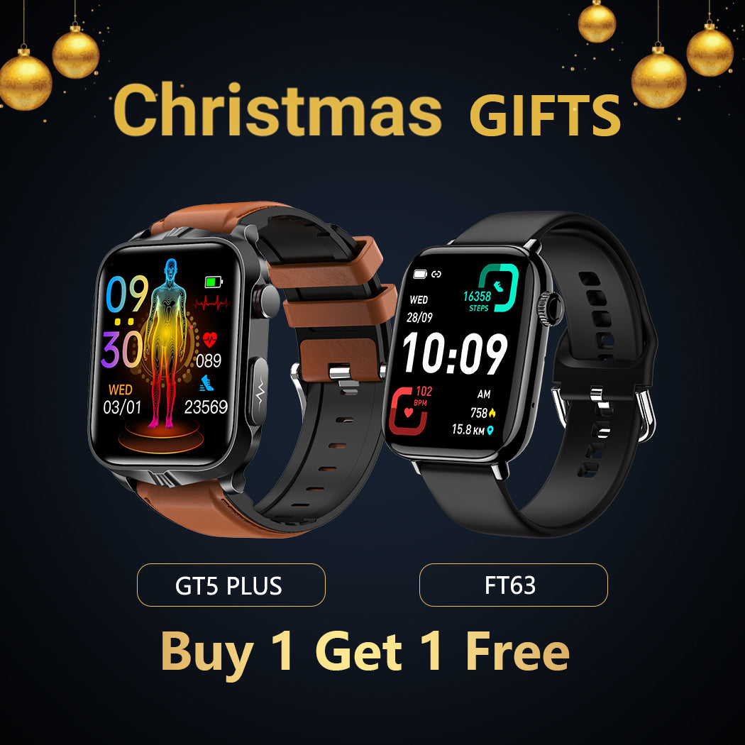 FitVII GT5 Plus Smartwatch + FT63 IP68 Sport Smartwatch - Christmas Gift-2 Colors🎁