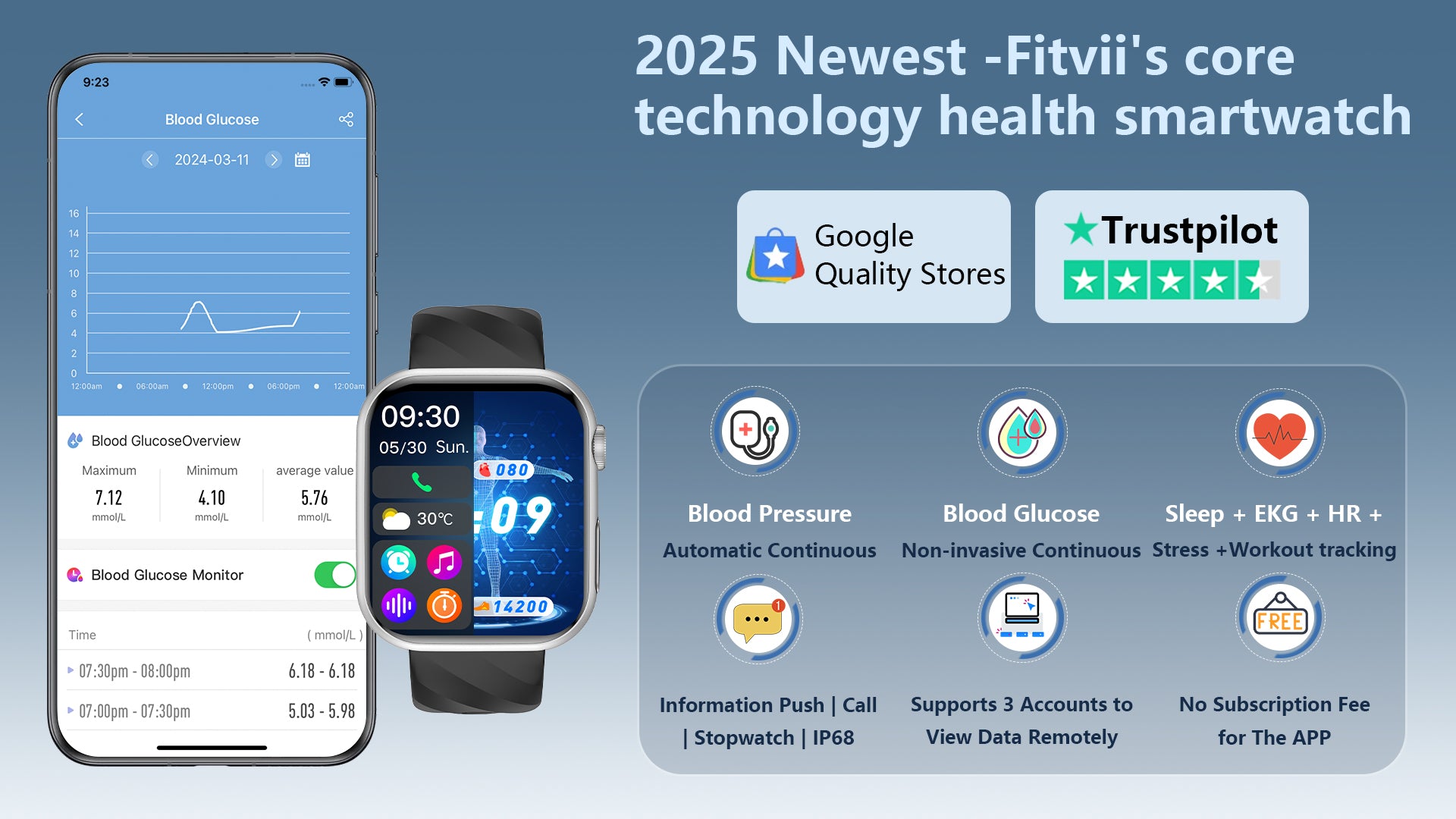 Load video: New Upgrade Fitvii GT5 Pro Max All-In-One Health Smartwatch