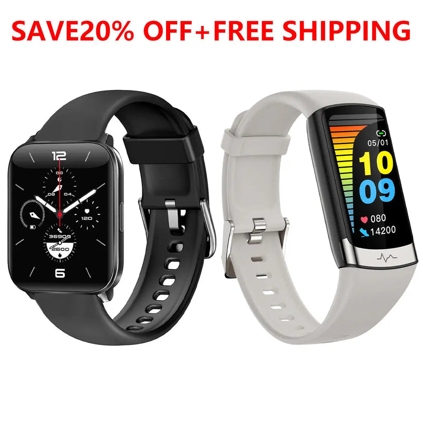 2024 Upgrade Fitvii® GT5 Health & Fitness Smartwatch with HR+BP+SPO2+TEMP monitoring