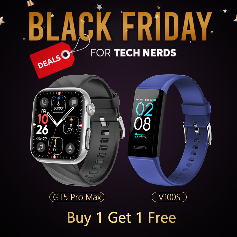 FitVII GT5 PRO MAX Smartwatch +  Heart Rate V100S Fitness Tracker - Buy 1 Get 1 Free Black Friday💥