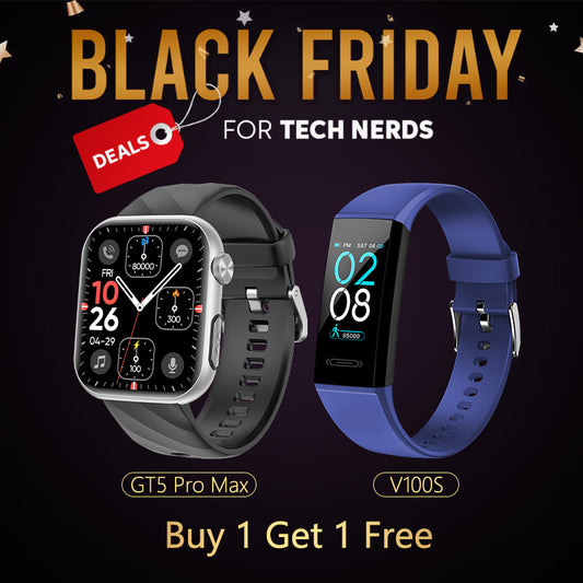 FitVII GT5 PRO MAX Smartwatch +  Heart Rate V100S Fitness Tracker - Buy 1 Get 1 Free Black Friday💥