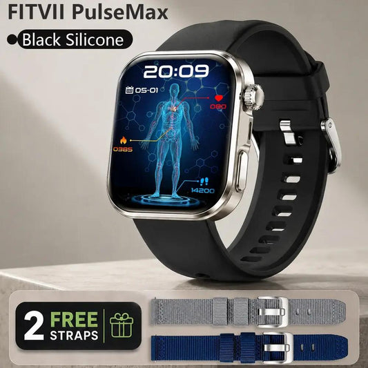 FITVII PulseMax Daily Wellness Smartwatch