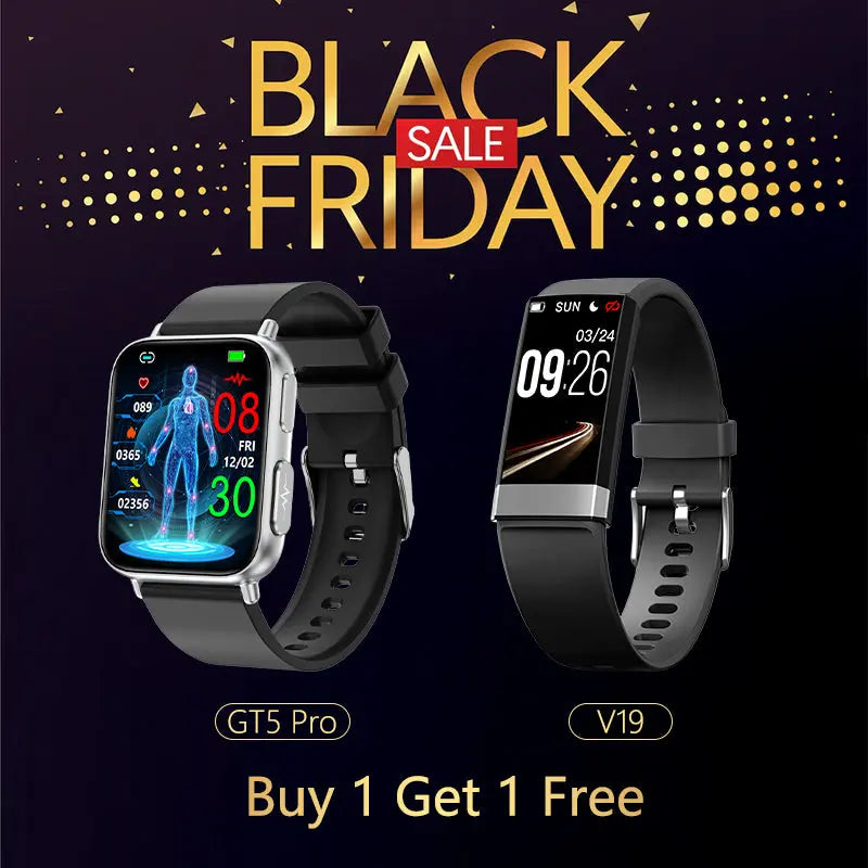 FitVII GT5 PRO Watch + ECG(EKG) V19 Fitness Tracker - Buy 1 Get 1 Free Black Friday💥 fitvii