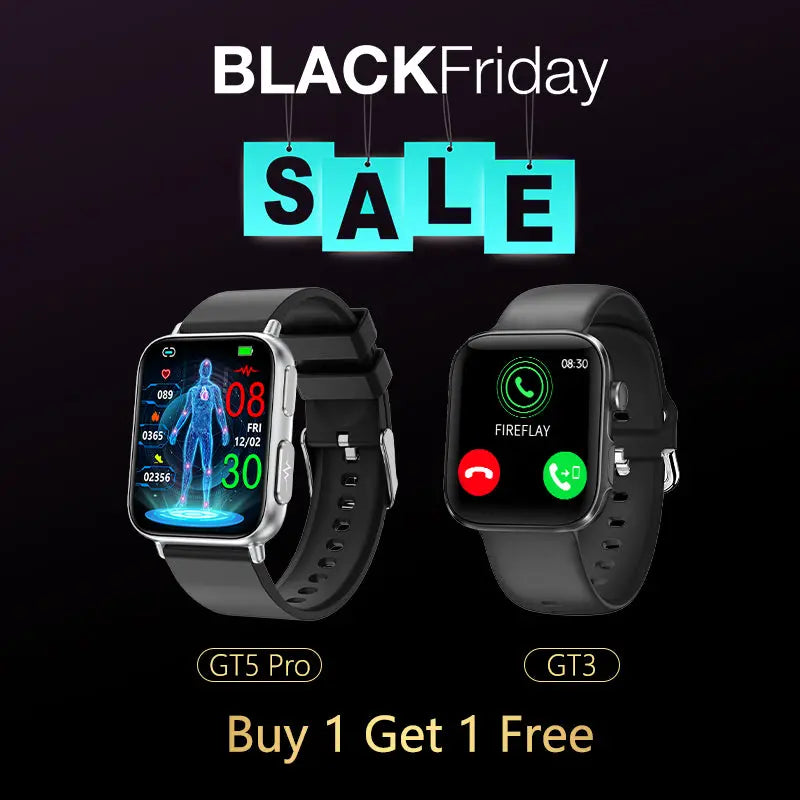 FitVII GT5 PRO Watch+ Blood Pressure Bluetooth GT3 Smart Watch - Buy 1 Get 1 Free Black Friday💥 fitvii