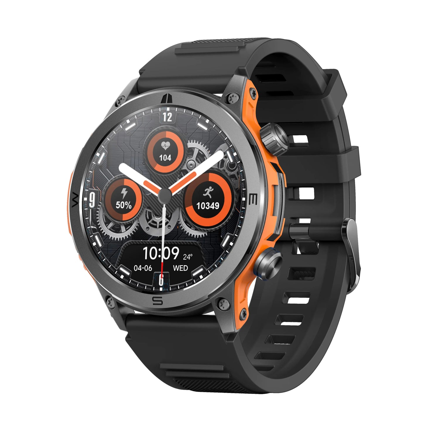 Fitvii Strong Sports SmartWatch with Bluetooth Calling+BP+HR+SPO2 Monitoring fitvii