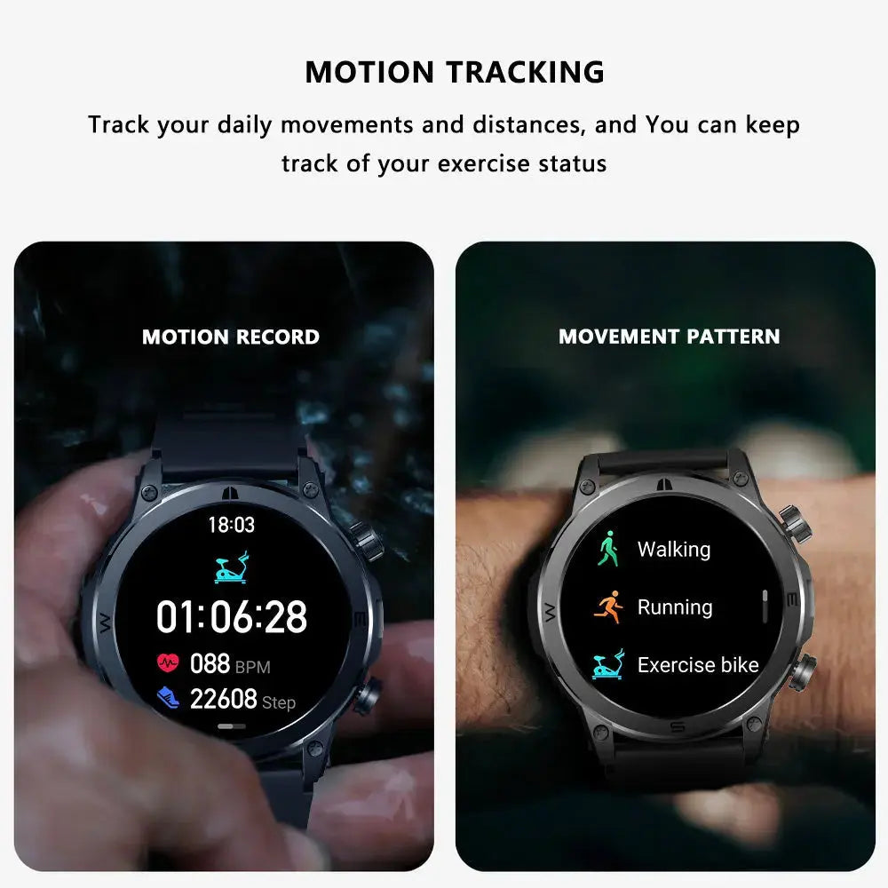 Mejores hombres Fitvii™Salud fuerte Smartwatch con 38% más exactitud de los datos