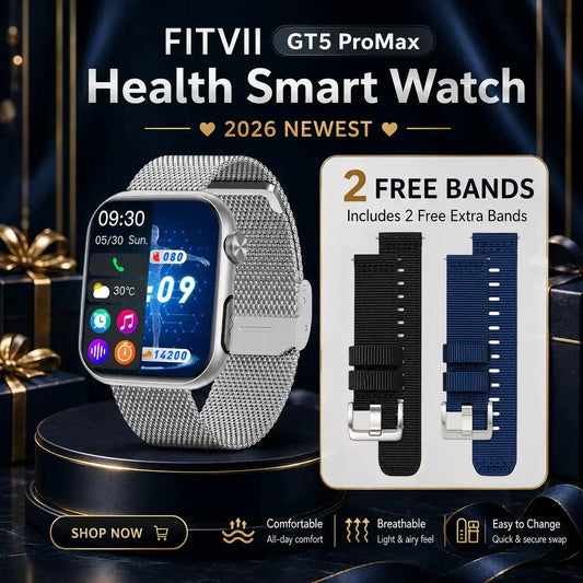 FITVII GT2 SmartWatch ECG con cardiofrequenzimetro
