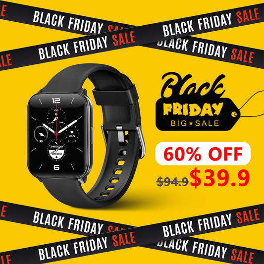 Upgrade FITVII® GT5 Blood Pressure Watch With Heart Rate Monitor for Senior-Black Friday 60% OFF💥