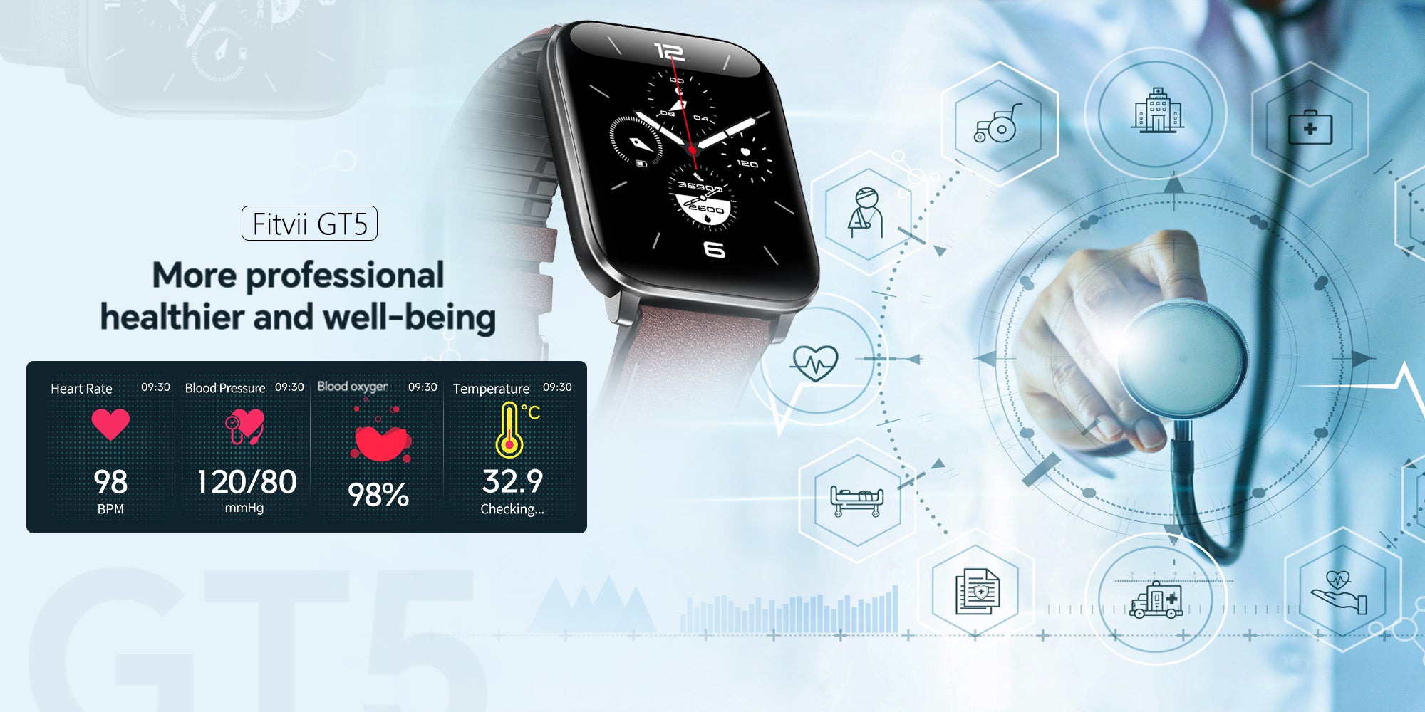 BP Doctor Pro 12 Circle Dial Wearable Blood Pressure Smartwatch –  bpdoctormed