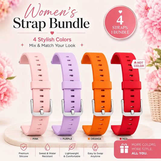 HM57 | GT5 PRO MAX | H56 Watch for Women Replacement Band - 4 Pcs Bundle fitvii