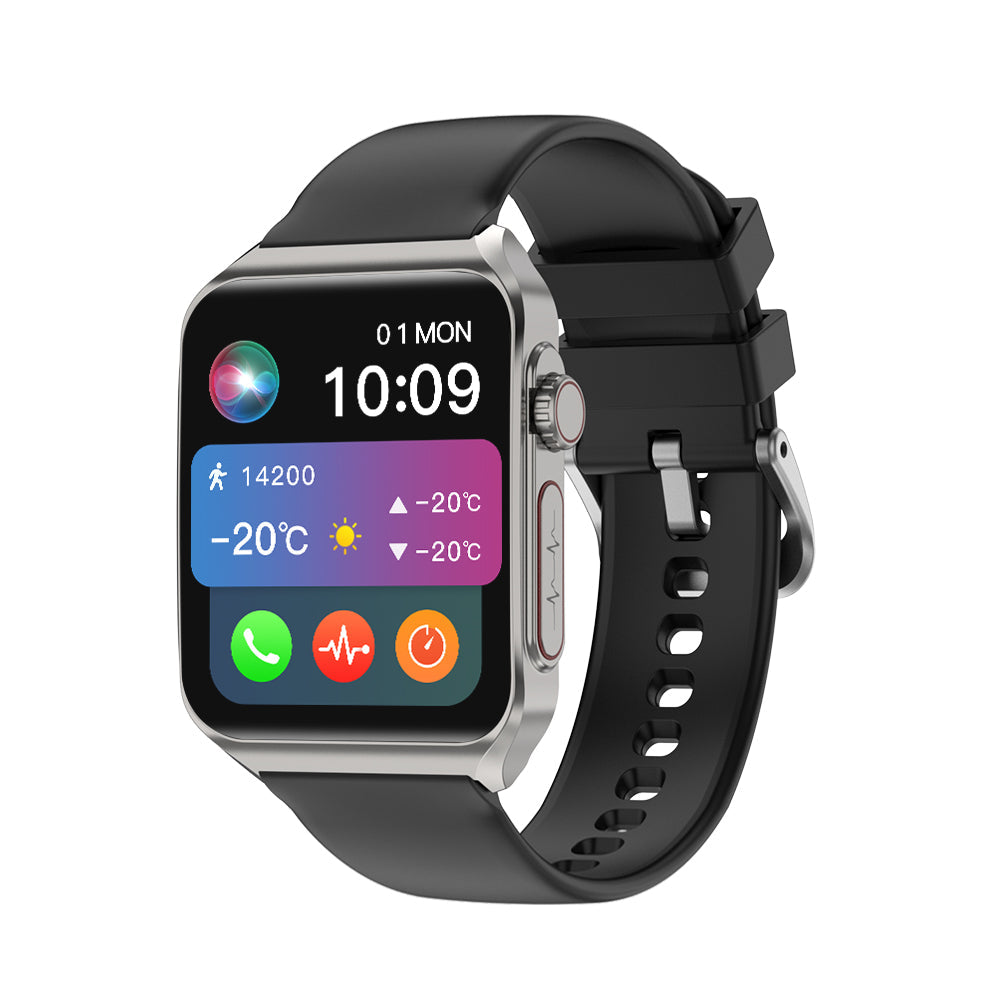 FITVII Health Smartwatch with BP HR ECG BG SpO2 SOS blood analysi fitvii