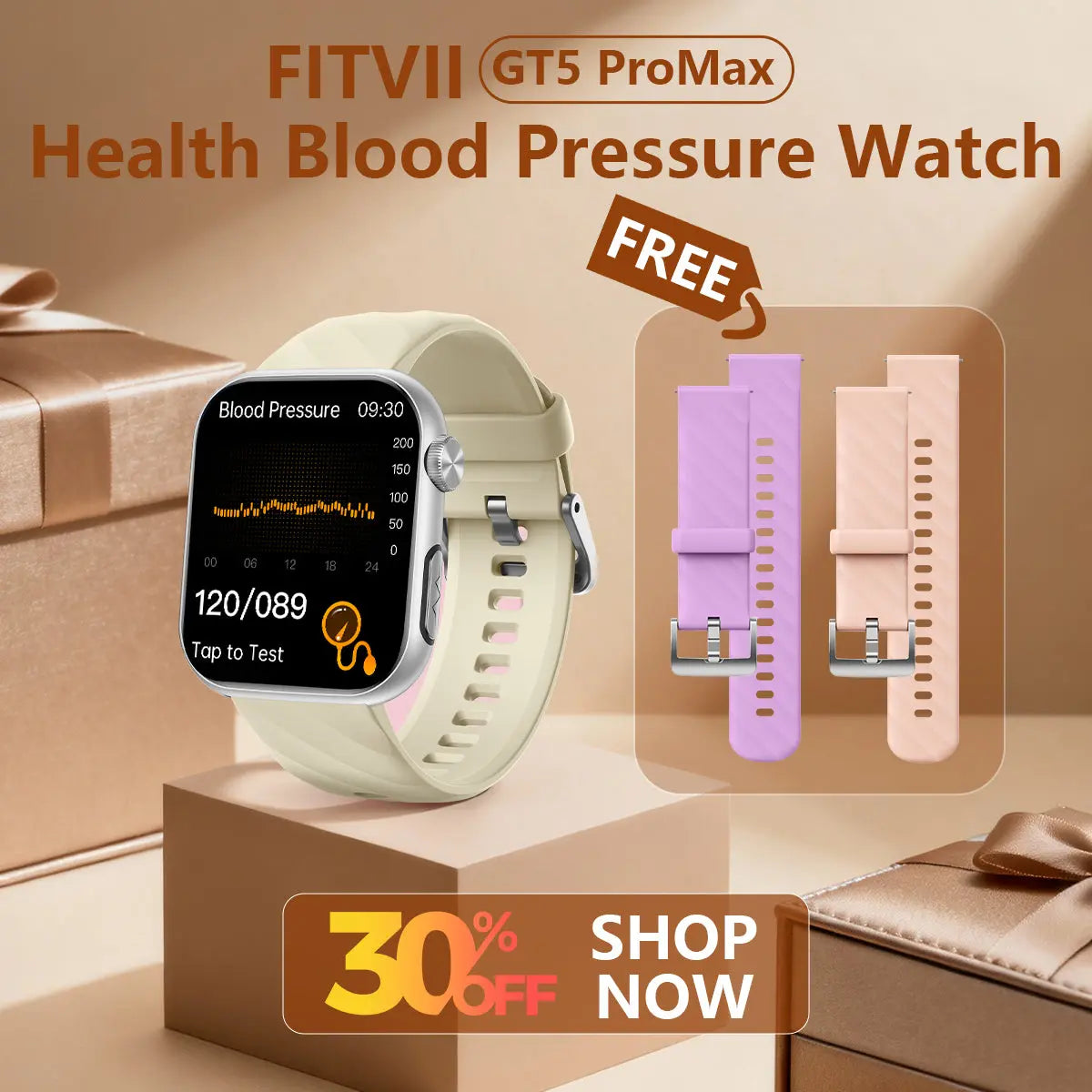 Women's/Men's Stylish and Health Smart Watch-New Fitvii GT5 Pro Max (6 Colors) (Copy) fitvii