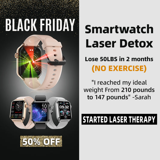 Fitvii X7 Laser Weight Loss Smart Watch with Bluetooth Calling - Black Friday 𝗦𝗽𝗲𝗰𝗶𝗮𝗹 for 50% 𝐎𝐅𝐅🔥