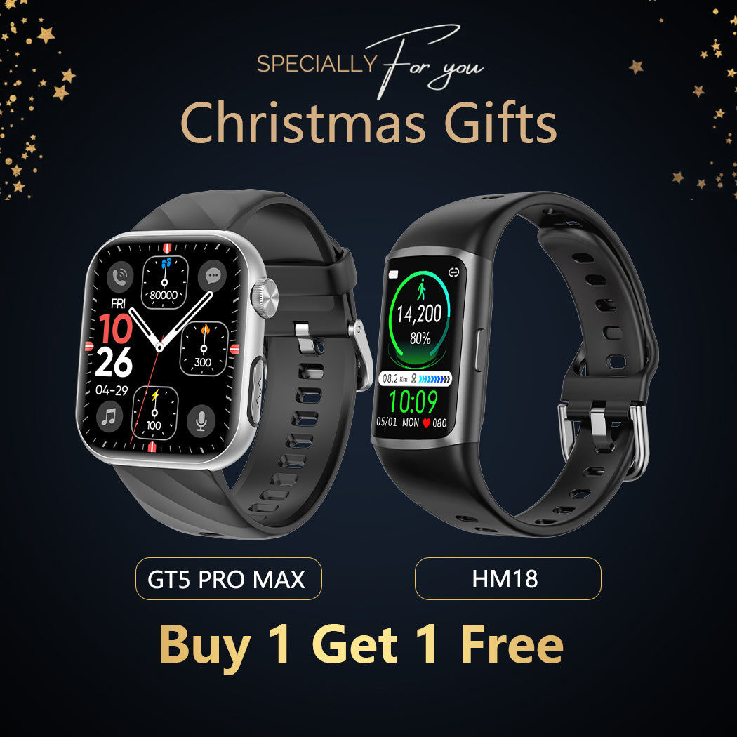 FitVII GT5 PRO Smartwatch + HM18 Fitness Tracker - Christmas Gift💥-2 Colors