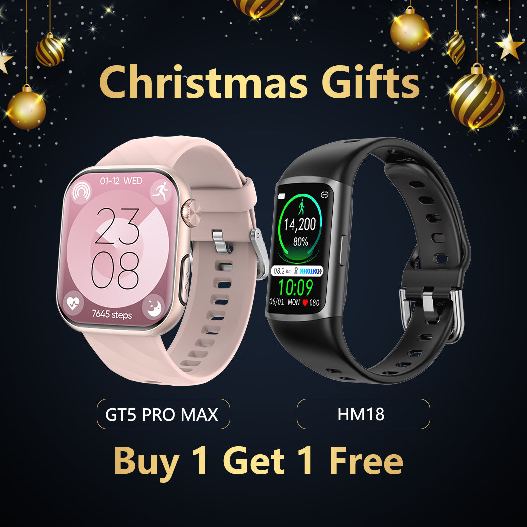 FitVII GT5 PRO Smartwatch + HM18 Fitness Tracker - Christmas Gift💥-2 Colors