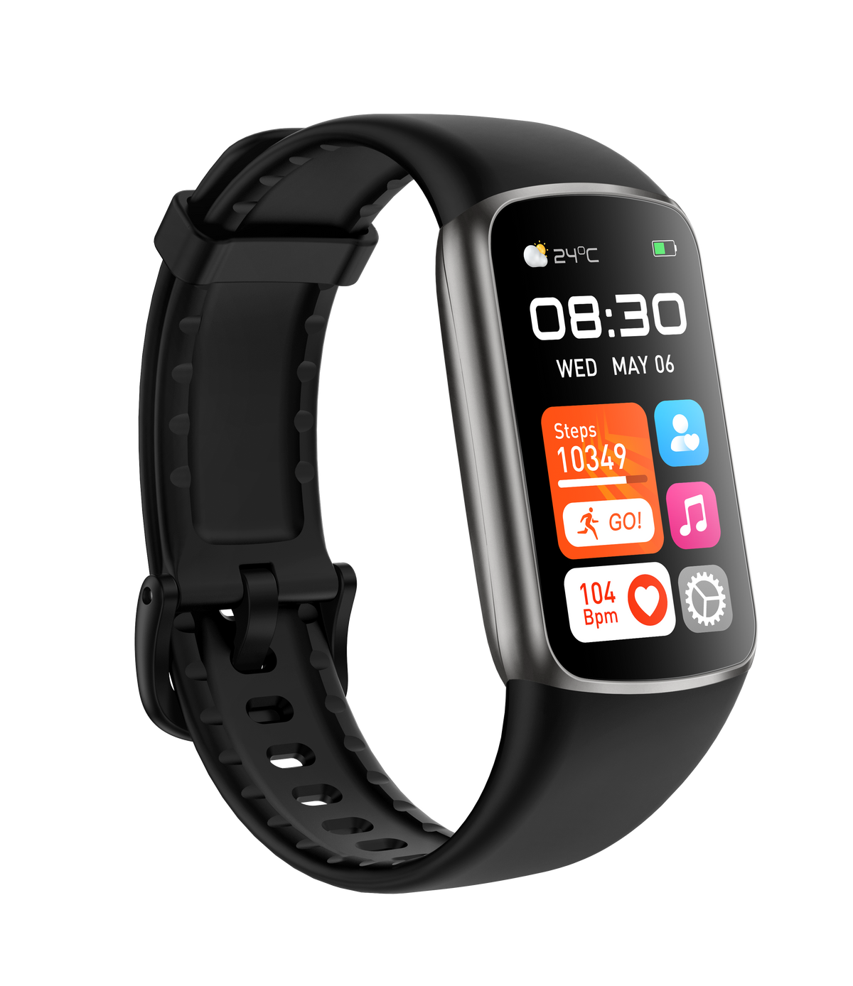 V19PRO Gesundheits- und Fitness-Tracker mit EKG-, Herzfrequenz-, Blutdruck- und Blutzuckermessung – Upgrade 2026