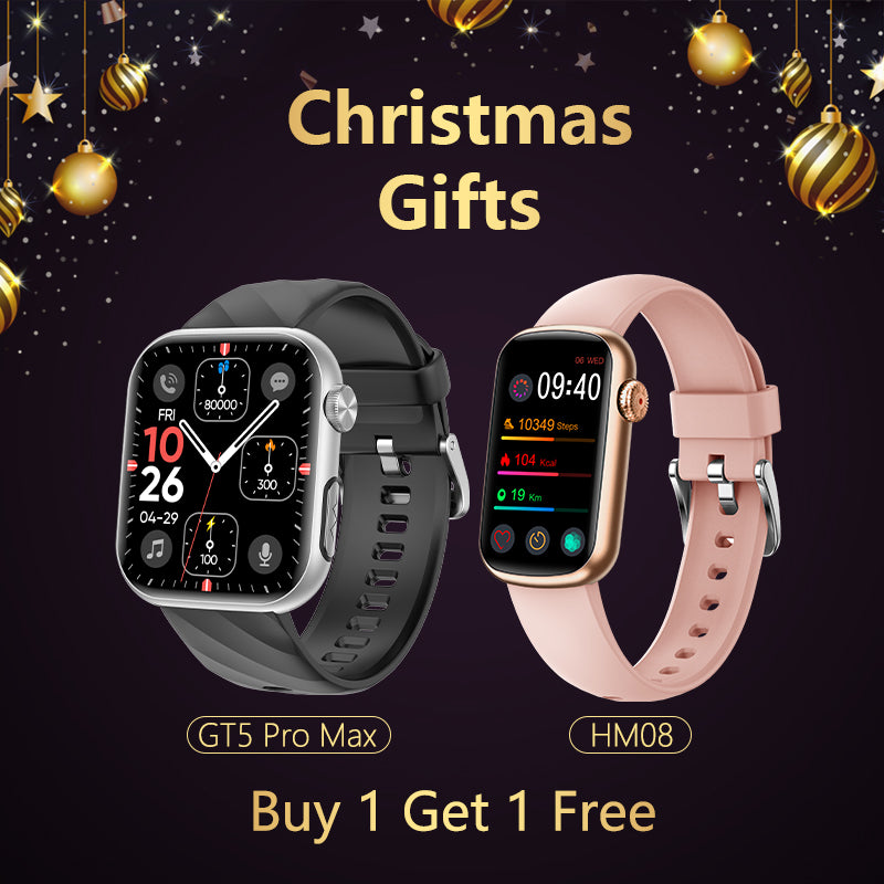 FitVII GT5 PRO MAXSmartwatch + HM08 Fitness Tracker - Buy 1 Get 1 Free Christmas Gifts