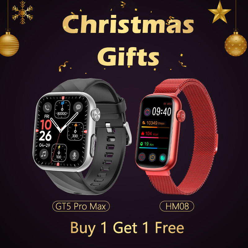 FitVII GT5 PRO MAXSmartwatch + HM08 Fitness Tracker - Buy 1 Get 1 Free Christmas Gifts