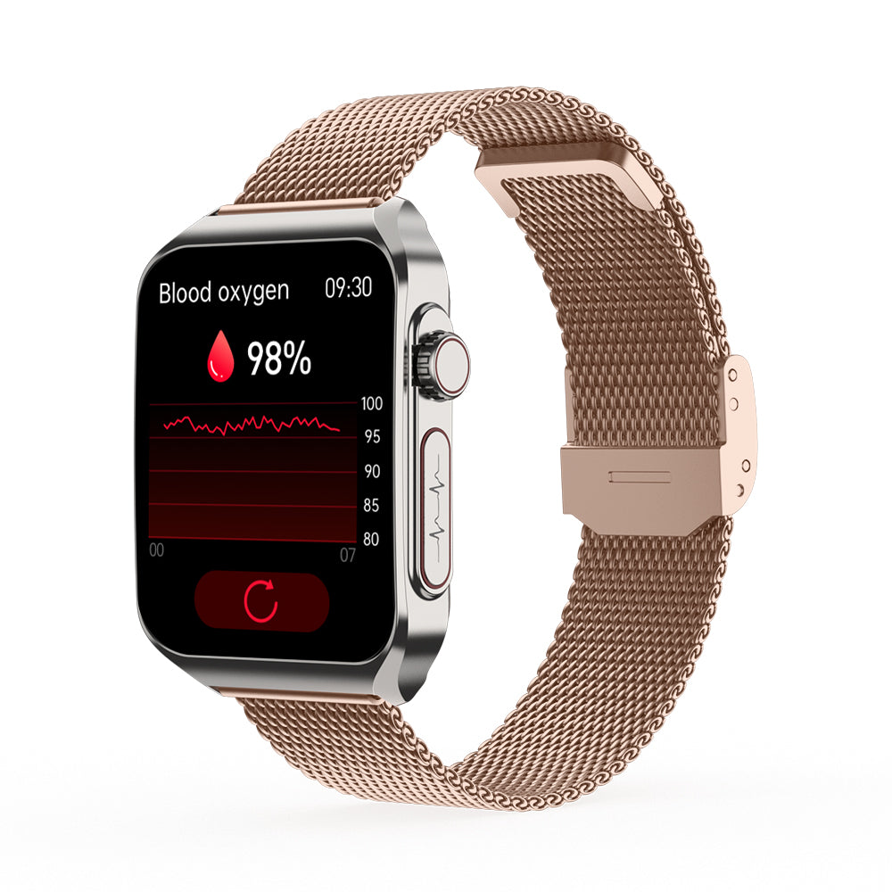 FITVII® ElectroPulse 2024 Newest Smartwatch with BP+HR+ECG+ BG+SpO2 health monitoring supports voice calls and fitness tracking🔥